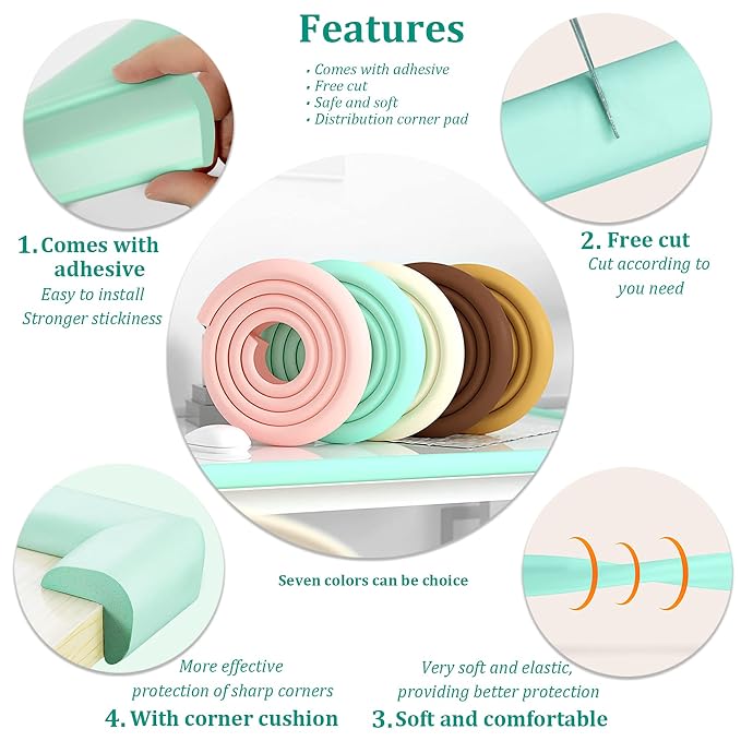 Corner Guards, Milky White, FURNITURE_EDGE_BUMPER, Protects Babies from Sharp - Image 4