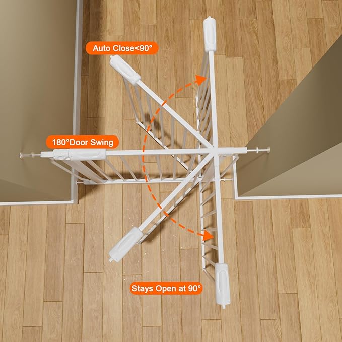 HOOEN Wide Baby Gates for Doorway Stairs Indoor Child Gate for Kid or Pet Dogs - Image 4