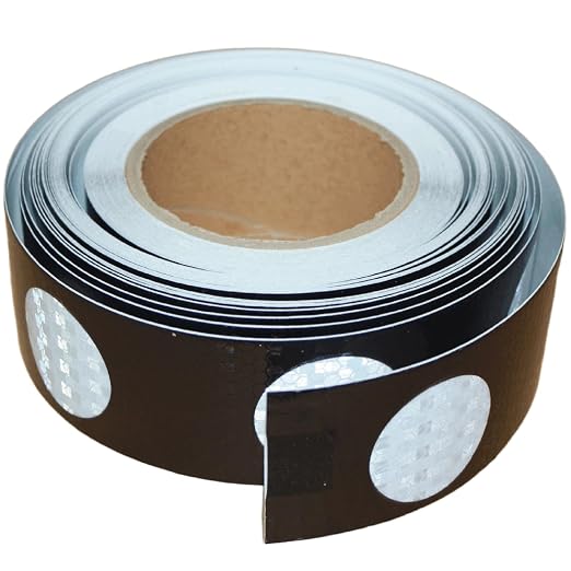 Black White Reflective Tape 2 inch Wide, Outdoor Waterproof Hazard Conspicuity by tuyrchu