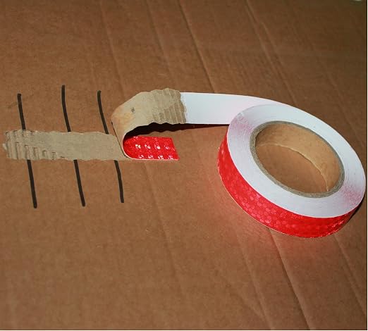 Industrial Reflective Tape Red Outdoor Waterproof 1 inch, High Visibility - Image 2
