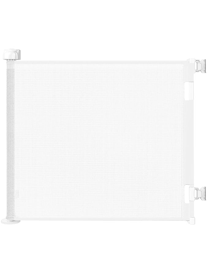 Retractable Baby Gate for Stairs & Doorways, Pet and Dog Safety Gate for by Zupetta