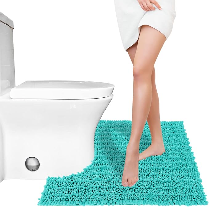 Yimobra Toilet Rug U Shaped Washable 24x20 Inch - Image 7