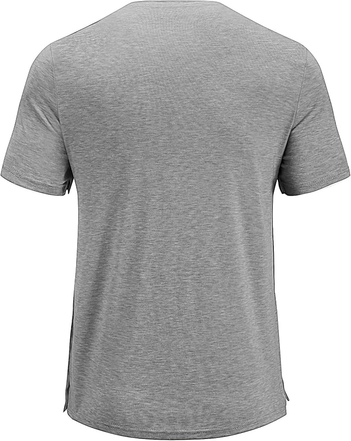 Poriff Men's Post Shoulder Surgery Recovery Shirts Full Tear Away Short Sleeve - Image 3