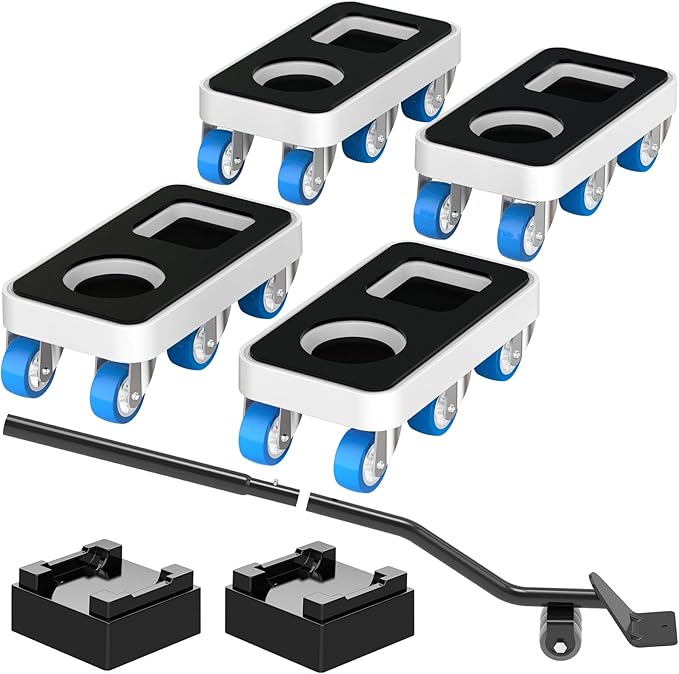 Furniture Dolly with Dual Groove Design: Furniture Sliders with 6 Wheels by KissCore