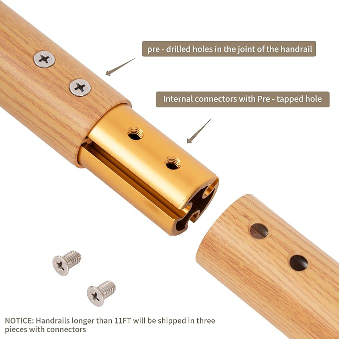 10 FT Modern Aluminum Handrail Set - Image 3