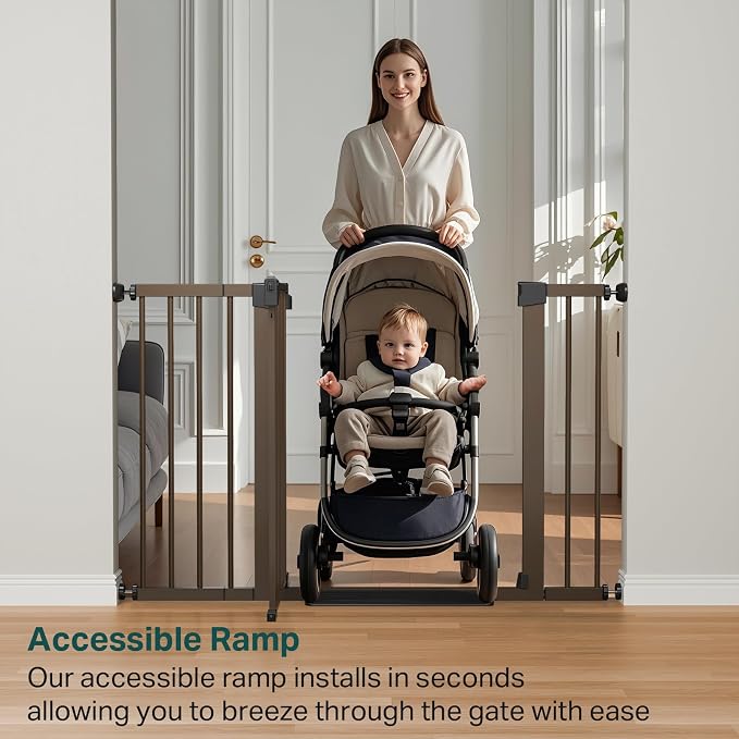 Cumbor 29.7-48" Baby Gate for Stairs, Mom's Choice Awards Winner-Dog Gate for - Field & Grace