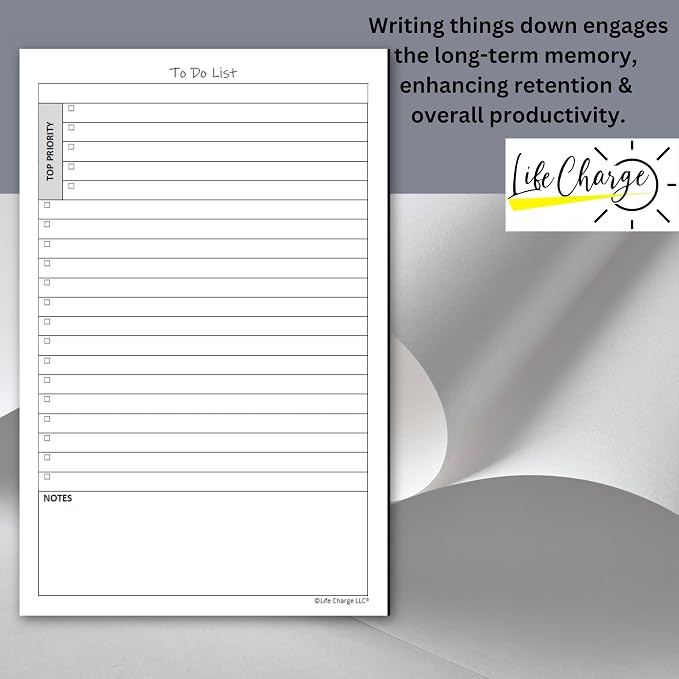 TO DO List Notepads Planner Pads. ToDo Checklist w/Priority & Note Sections. - Field & Grace