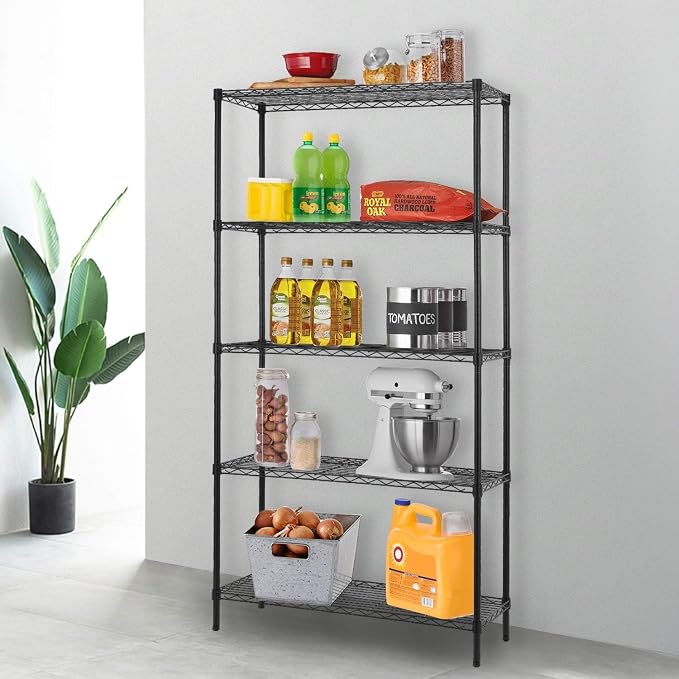 FDW 14" D×36" W×72" H Wire Shelving Unit Commercial Metal Shelf - Image 2