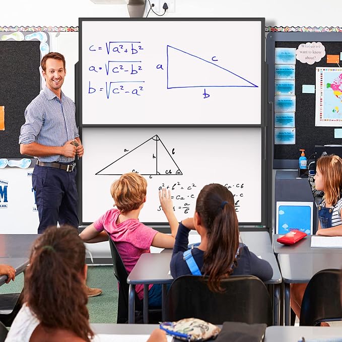 Double-Sided White Board on Wheels, 48x60 Inch Large Magnetic Mobile Dry Erase - Image 7