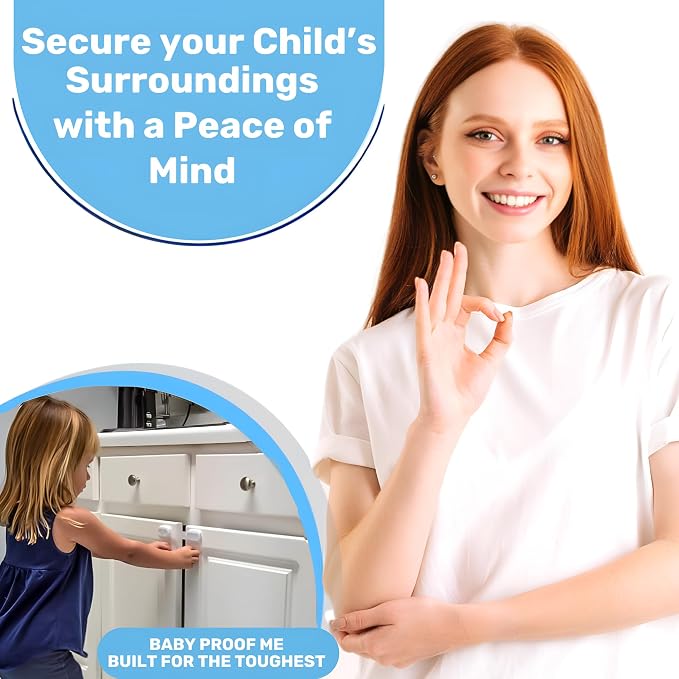 3M Adhesive Child Safety Strap Locks by Baby Proof Me, Baby Latches - Image 6