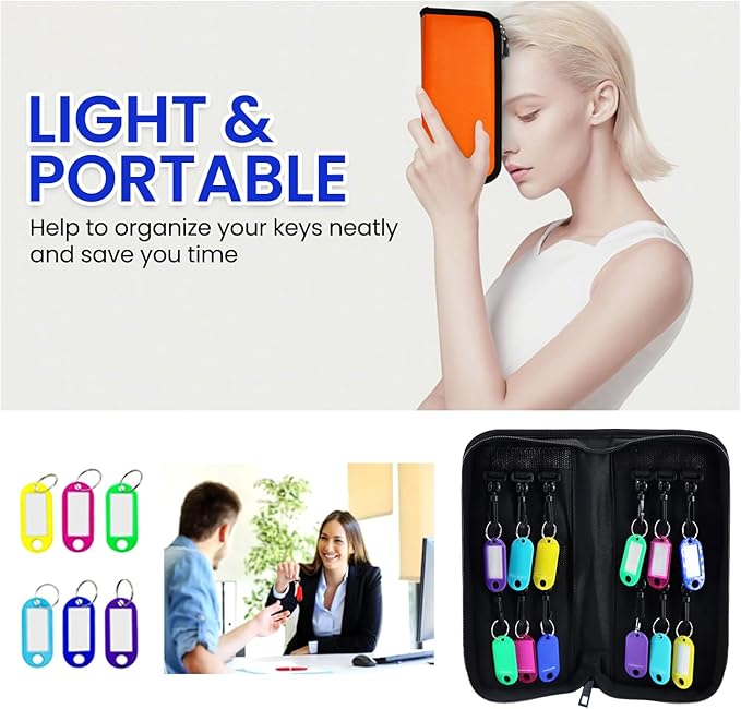 Key Organizer, Zippered Key Case, Fireproof and Waterproof Key Binder - Image 2