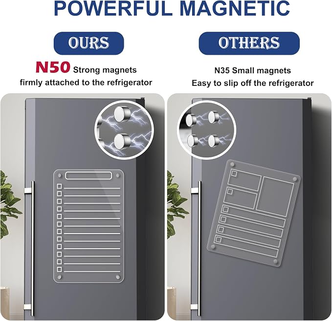 2 Pcs Acrylic Magnetic Dry Erase Board - Image 5
