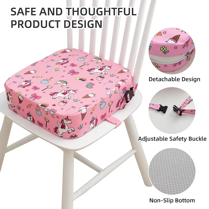 Toddler Booster Seat for Dining Table, Portable Kids Booster Seat - Image 5
