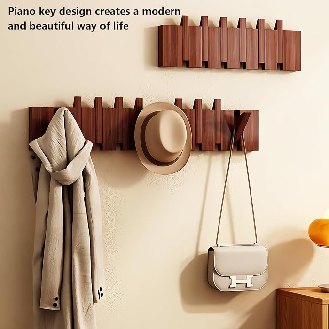 Wall Mounted Piano Key Hanger | Flip Style Hook | Entrance Wall Art Hook - Image 8