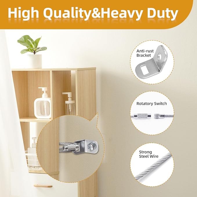 Furniture Anchors for Baby proofing and Furniture Wall Anchor, Wall Anchors for - Image 4