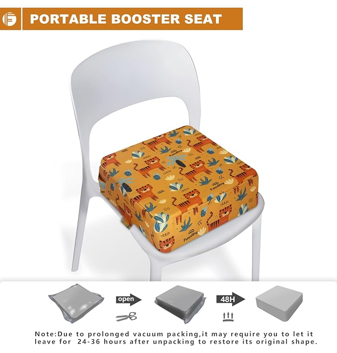 Toddler Booster Seat for Dining Table, Portable Booster Seat for Kitchen Chair - Image 4