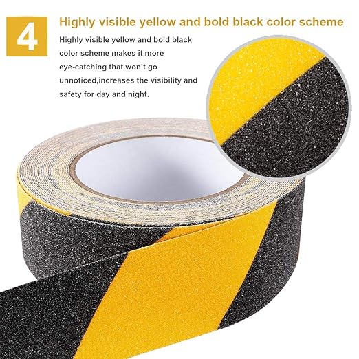 RELIANCER Anti Slip Safety Grip Tape 4inx60ft Non Skid Tread Safety Tape - Image 4