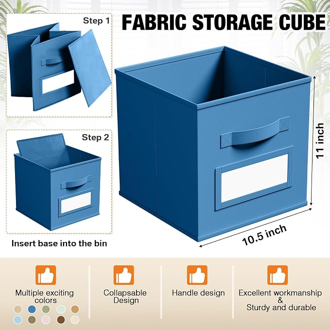 10 Pcs Fabric Storage Cubes - Image 3
