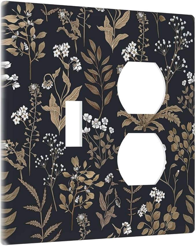 Wallplates Vintage Floral Wildflowers Plant 1 Toggle 1 Duplex Switch Plate - Image 2