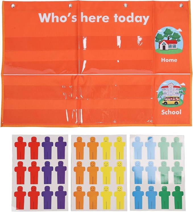 Attendance Pocket Chart with Large Cards, Classroom Management Chart by Unknown