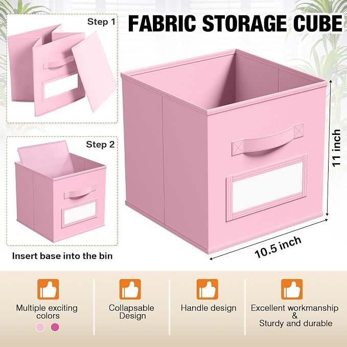 10 Pcs Fabric Storage Cubes - Image 3