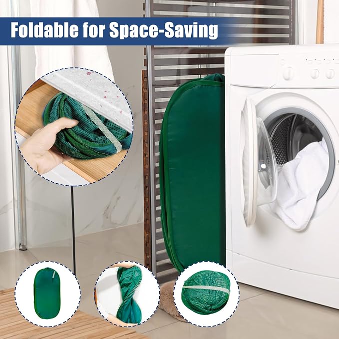 Collapsible Laundry Baskets, Upgrade Pop Up Laundry Hamper - Image 3