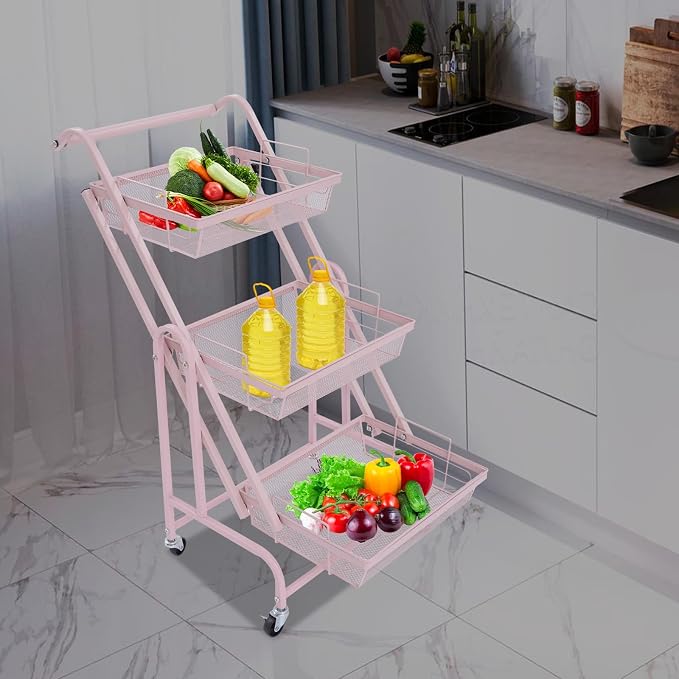 3 Tier Rolling Utility Cart - Image 3