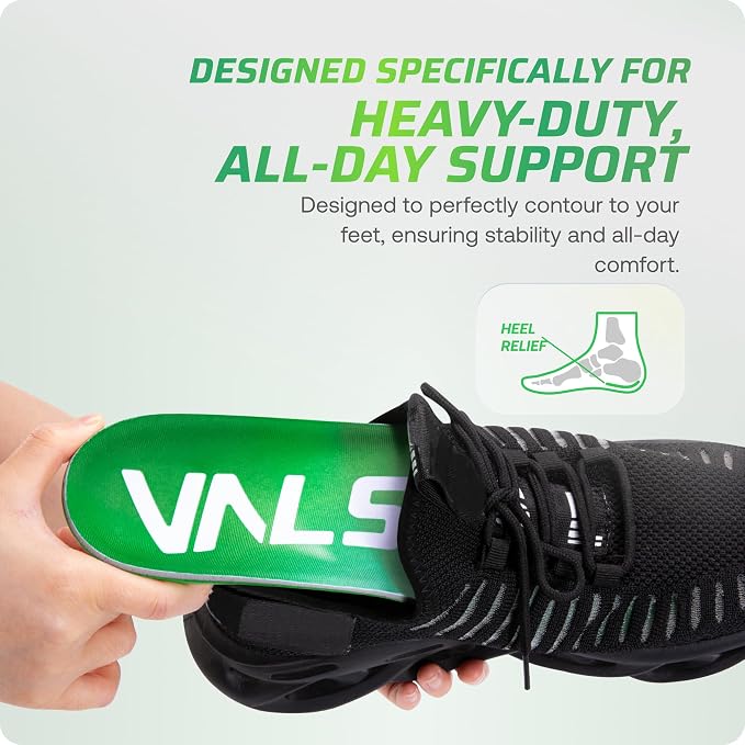 VALSOLE 250+ lbs Plantar Fasciitis High Arch Support Insole - Image 4