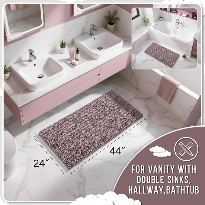 Yimobra Long Bathroom Rugs Non Slip Washable 44x24 Inch - Image 2