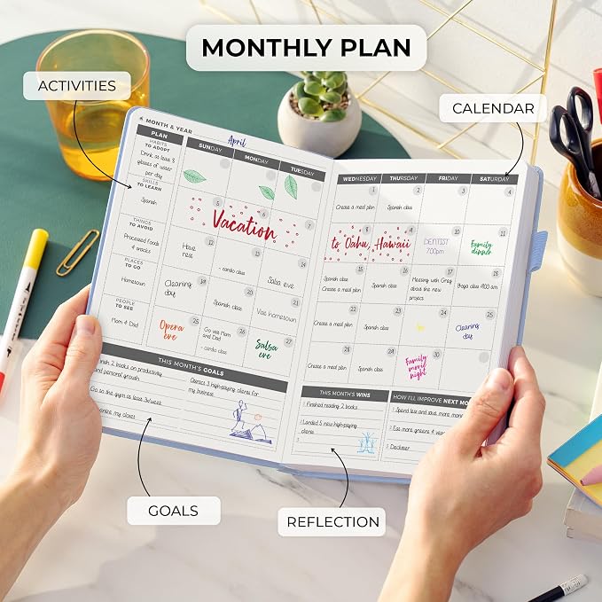 Clever Fox Daily Planner – Undated Planning Notebook - Image 4