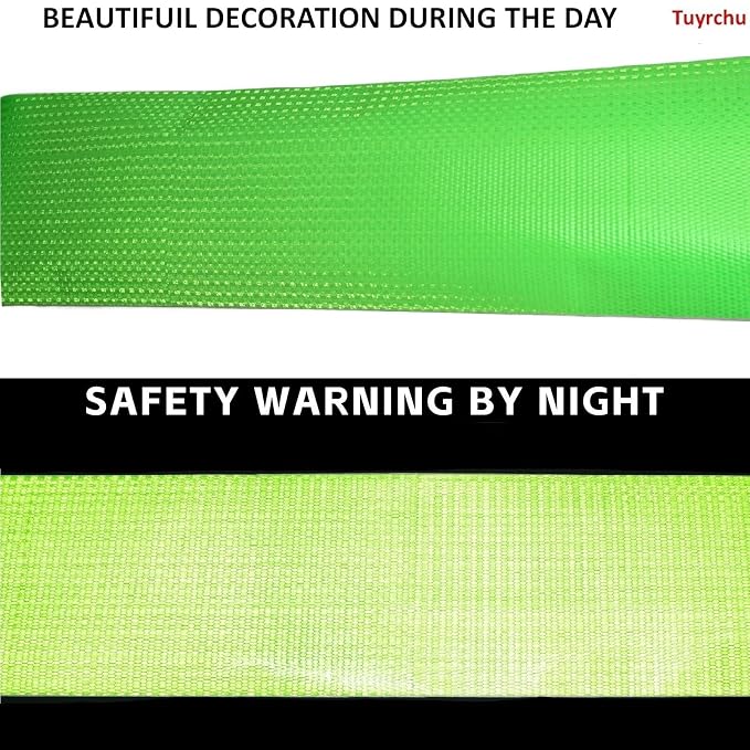 Green Reflective Tape Outdoor Waterproof 8 inch High Visibility Hazard - Image 3