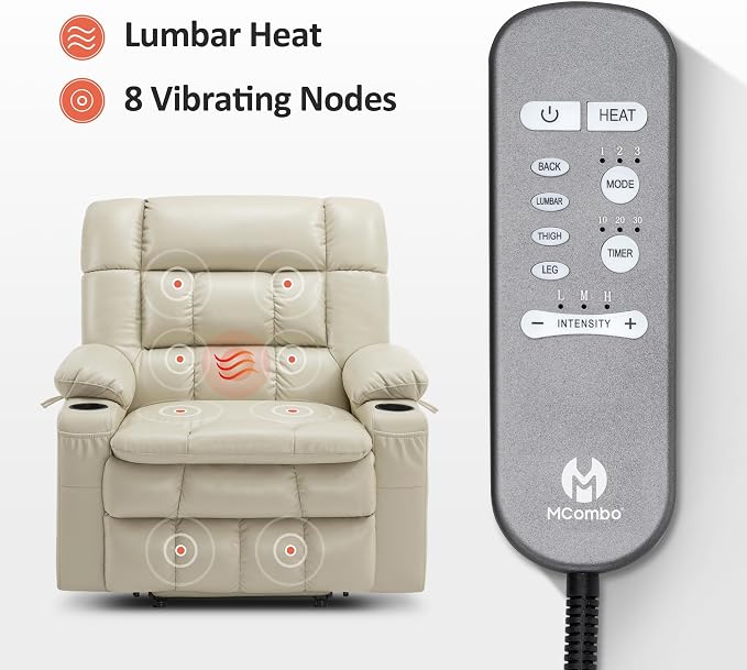 MCombo Dual Motor Power Lift Recliner Chair - Image 5