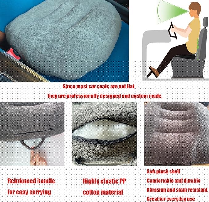 Super Thicken Car Seat Cushion for Adults-Car Booster Seat for Short - Image 6
