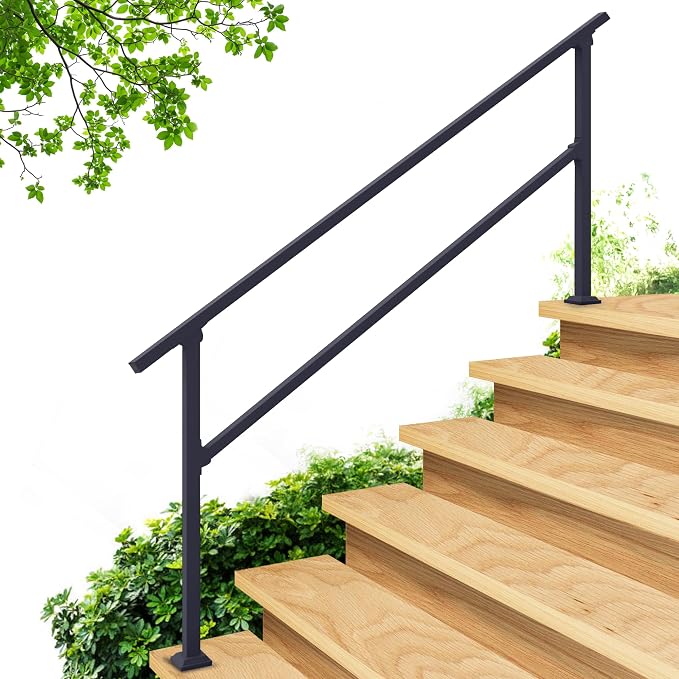 CR Fence & Rail Handrails for Outdoor Steps & Indoor Stair Railing Kit by CHR
