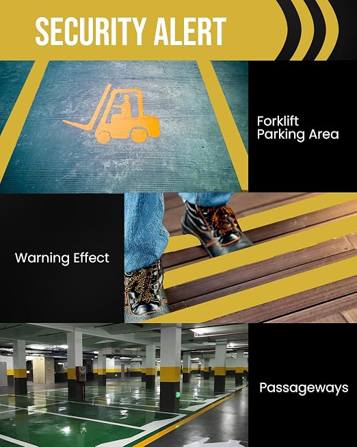 Lichamp 6 Rolls Vinyl Tape, Premium Safety Marking and Traffic Floor Marking - Image 7