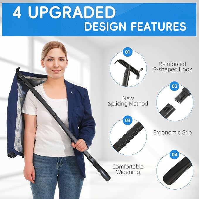 36 Inch Adjustable Long Handled Shoe Horn - Image 5