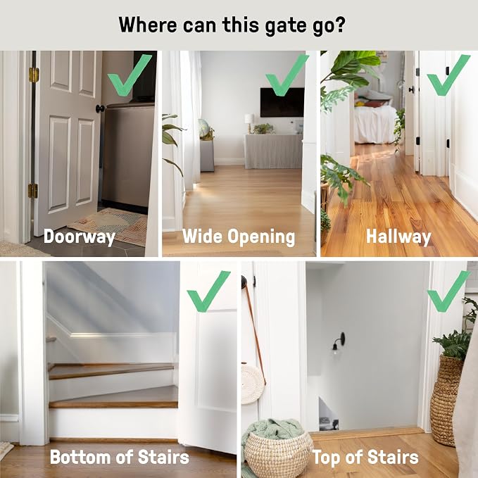 Ingenuity Decorative Extra Tall Baby Gate & Dog Gate, 28.5"-48" Wide, Hardware - Image 5
