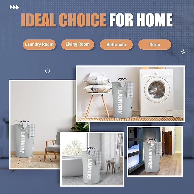 Caroeas 100L Laundry Basket, Large Laundry Hamper, Laundry Bag - Field & Grace