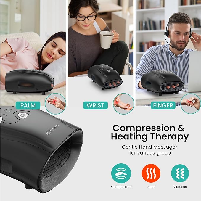 Snailax Hand Massager with Heat and Compression, Cordless Hand Massager - Image 6