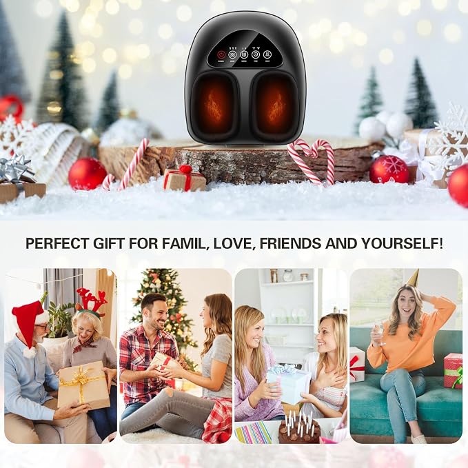 Shiatsu Foot Massager with Heat, Deep Kneading & Gentle Air Compression - Image 9