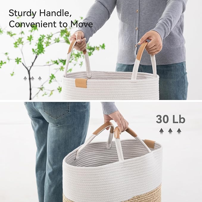 62L Striped Laundry Hamper - Image 6