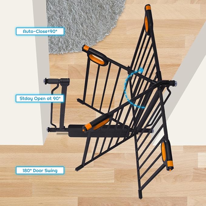 Baby Safety Gate for Stairs 29-33 Inch Wide, Safety House Gate for Baby Pet Gate - Image 7