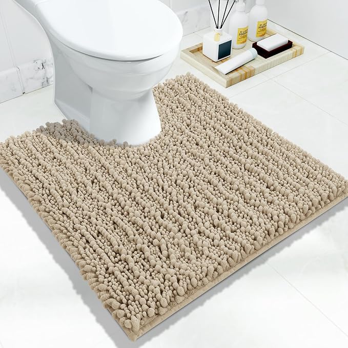 Yimobra Toilet Rug U Shaped Washable 24x24 Inch by Yimobra