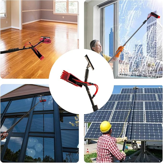 Generic 11pcs Solar Panel Cleaning Brush and Squeegee Stainless Steel - Image 4