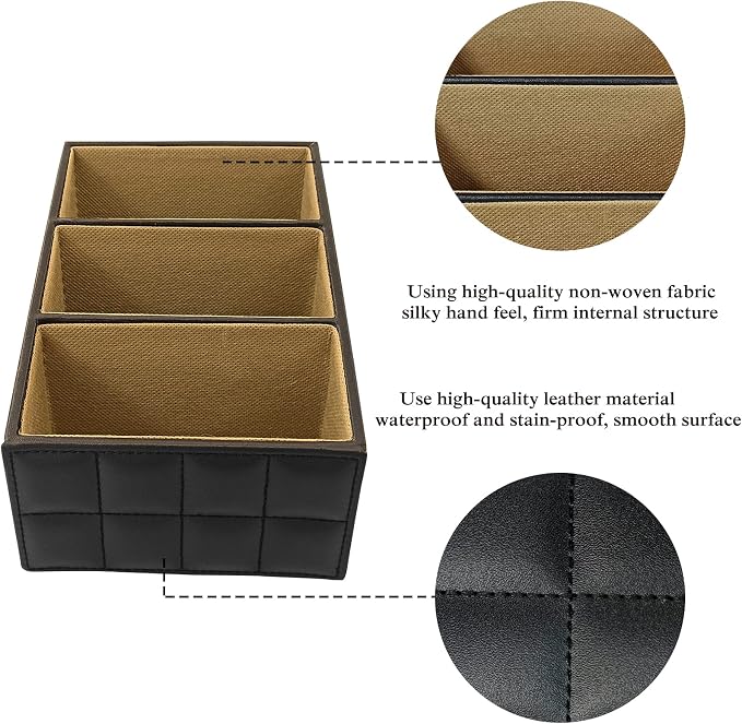 Fashionable PU Leather TV Remote Control Holder - Image 3