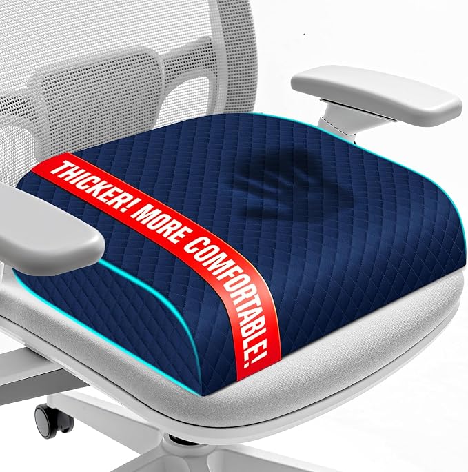 Seat Cushion, Memory Foam Chair Pad, Non-Slip Cushion by Unknown