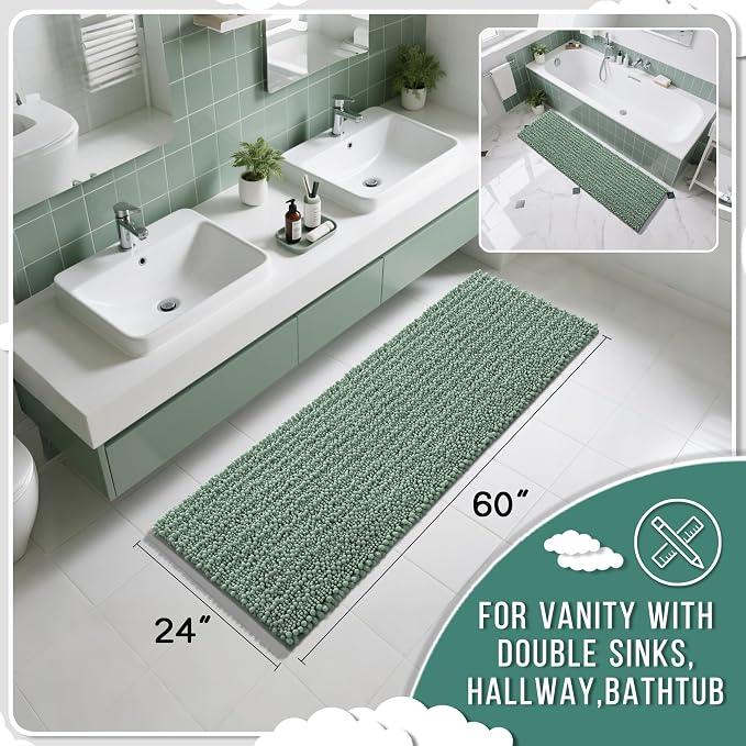Yimobra Bathroom Runner Rug 60x24 Inch - Image 2
