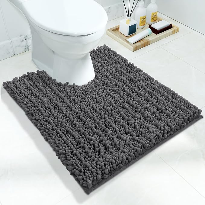 Yimobra Toilet Rug U Shaped Washable 24x20 Inch by Yimobra