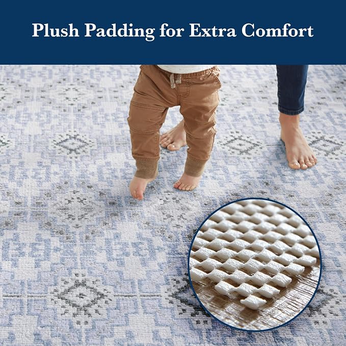 Veken 5x7 Ft Rug Pad Gripper for Hardwood Floors, Non Slip Rug Pads for Area - Image 6