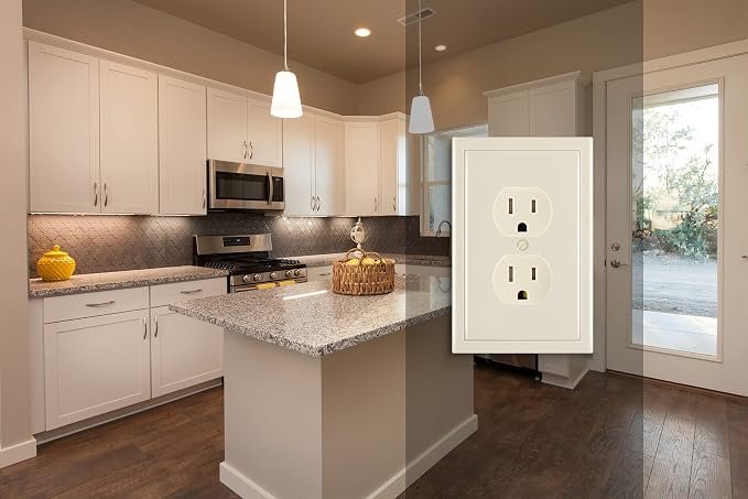 Henne Bery Modern Edge Decorative Wall Plate Switch Plate Outlet Cover - Image 5
